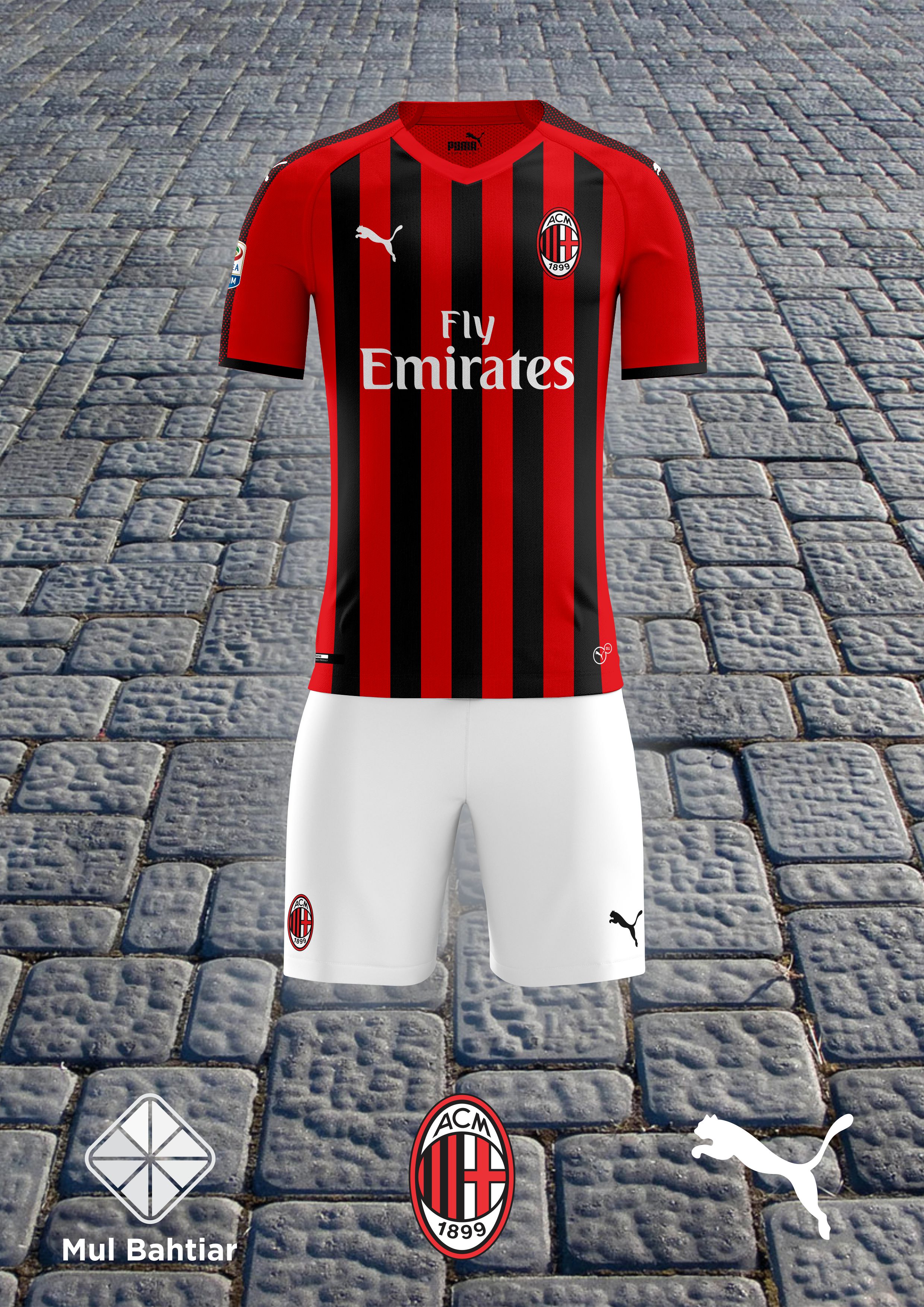 AC Milan 2018/2019 Home Puma Kit