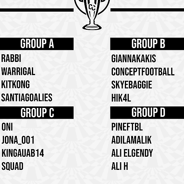 Concept Cup Groups