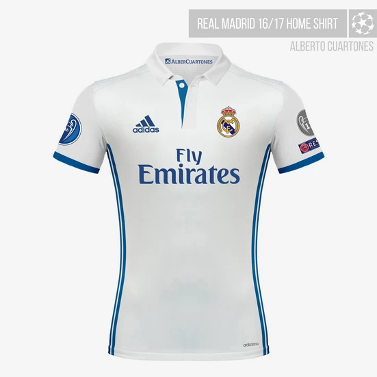 Real Madrid 16/17 Home Jersey