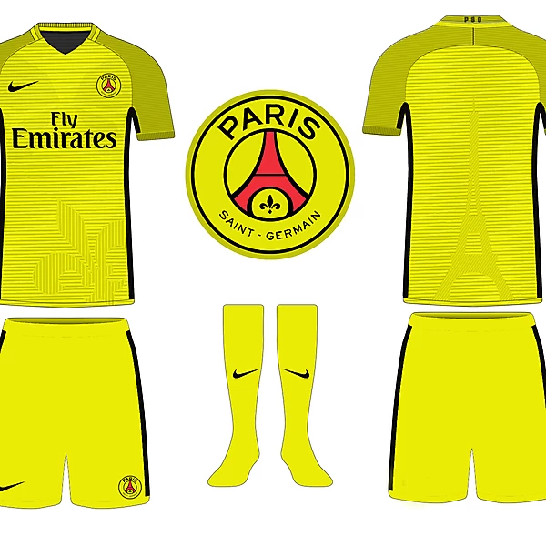 PSG Yellow Kits Concept