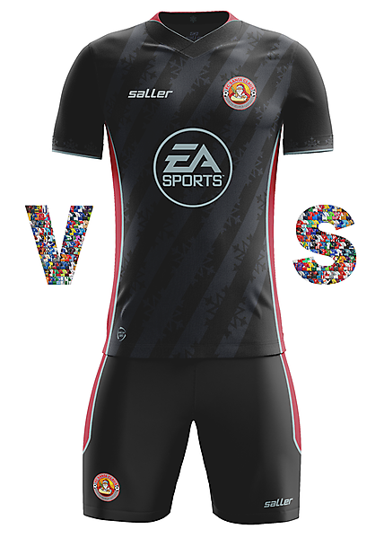 FC Santa Claus Away kit with Saller