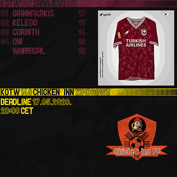 KOTW147 / KOTW149 Correction