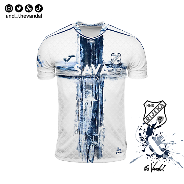 “River & White” HNK Rijeka • Home Kit Concept  