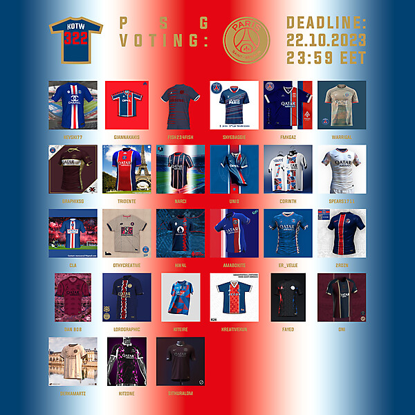 KOTW 322 - VOTING PHASE - PARIS SAINT - GERMAIN