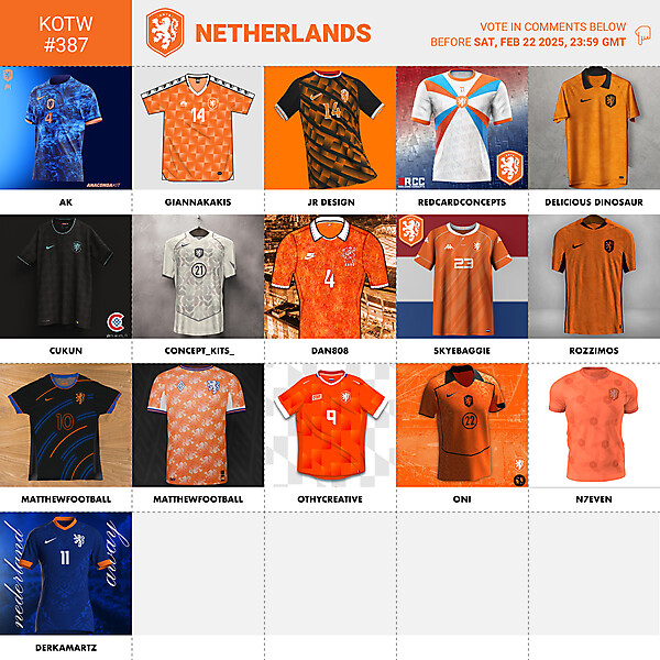 KOTW 387 - VOTING - NETHERLANDS NT