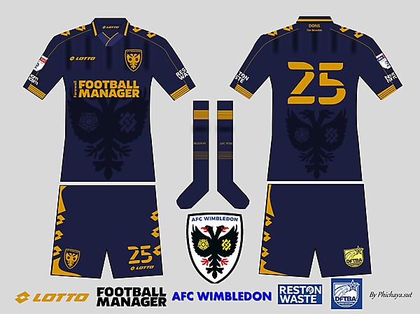 AFC Wimbledon Home kit 2025