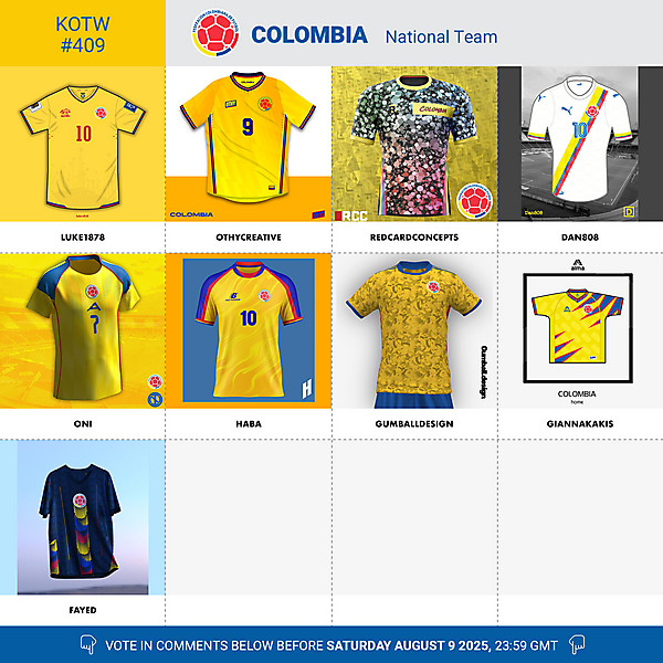 KOTW 409 - VOTING - COLOMBIA NT