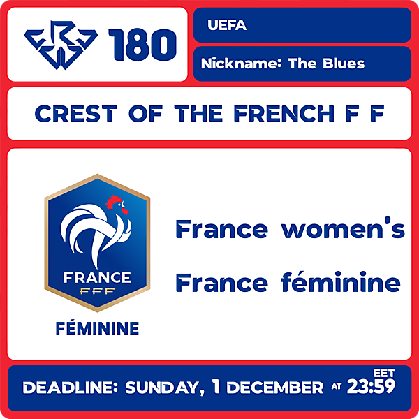 CRCW 180 - FRANCE WOMEN'S NT
