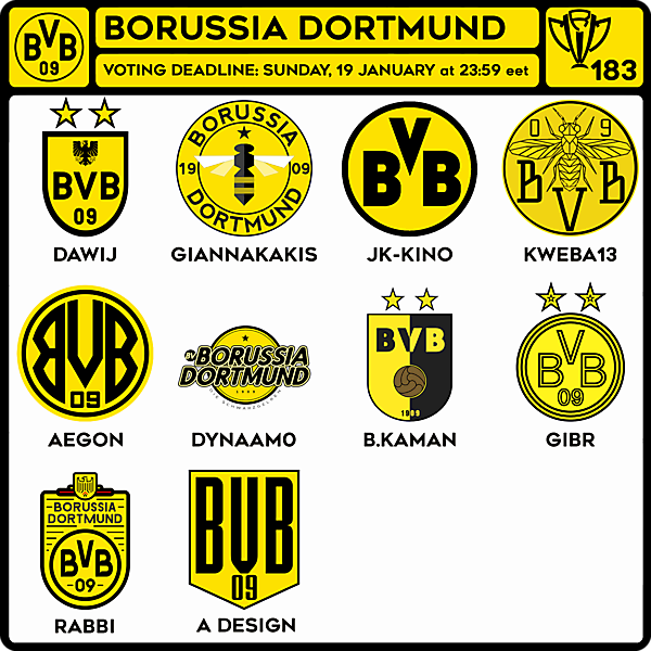 CRCW 183 VOTING - BORUSSIA DORTMUND