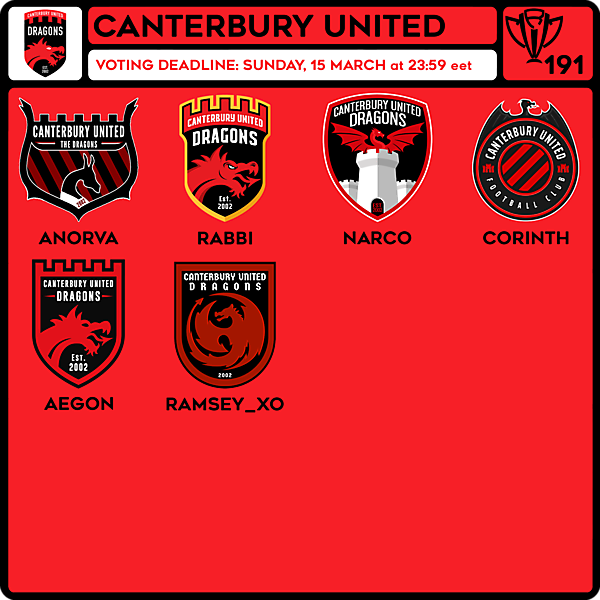 CRCW 191 VOTING - CANTERBURY UNITED DRAGONS