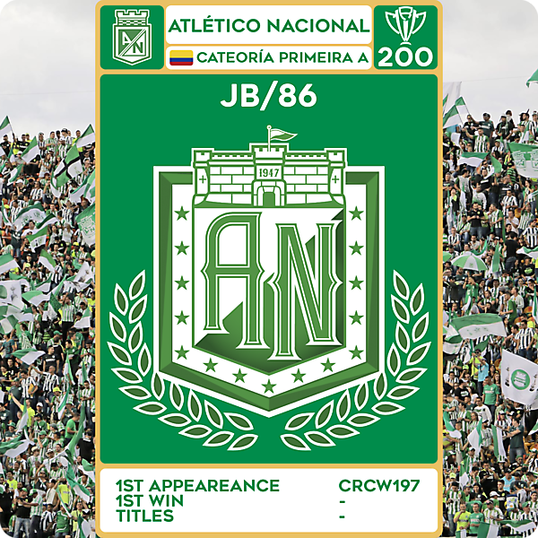 CRCW 200 - SPECIAL EDITION - ATLÉTICO NACIONAL - JB/86