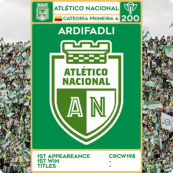 CRCW 200 - SPECIAL EDITION - ATLÉTICO NACIONAL - ARDIFADLI