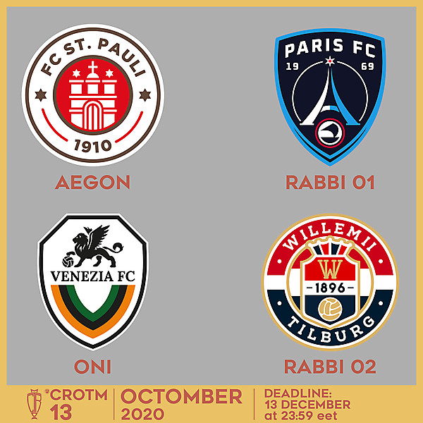 CROTM 13 VOTING - OCTOMBER