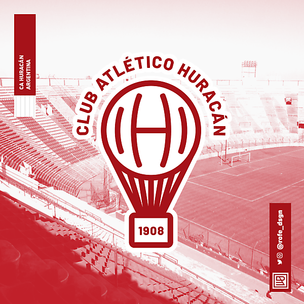 Club Atlético Huracán | Rebranding By @rofe_dsgn