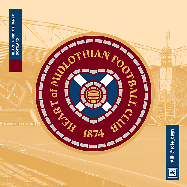 Heart of Midlothian Football Club | Rebranding By @rofe_dsgn