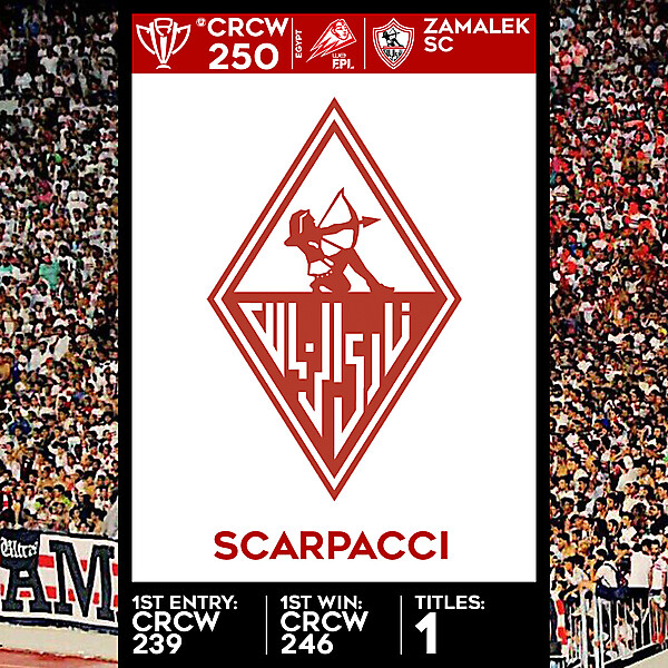 CRCW SPECIAL EDITION 250 - ZAMALEK SC - SCARPACCI