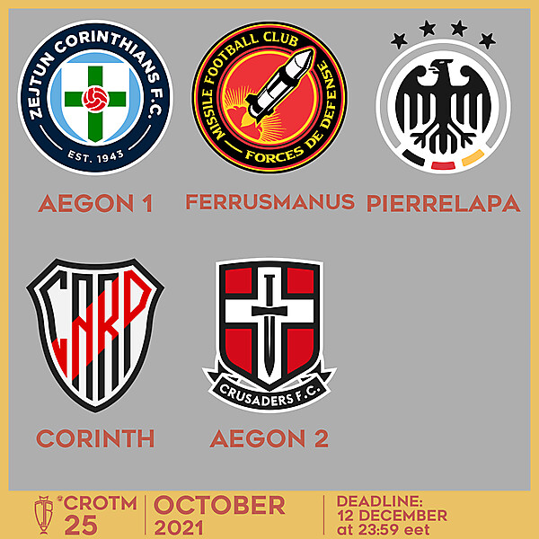 CROTM 25 - VOTING - OCTOBER