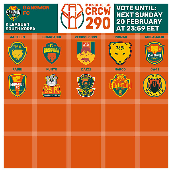 CRCW 290  - VOTING PHASE - GANGWON FC