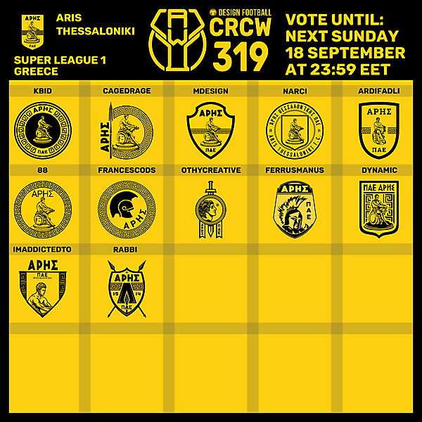 CRCW 319 - VOTING PHASE - ARIS THESSALONIKI 