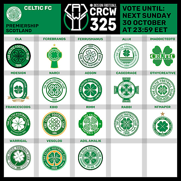 CRCW 325 - VOTING PHASE - CELTIC FC