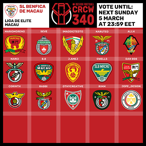 CRCW 340 - VOTING PHASE - SL BENFICA DE MACAU
