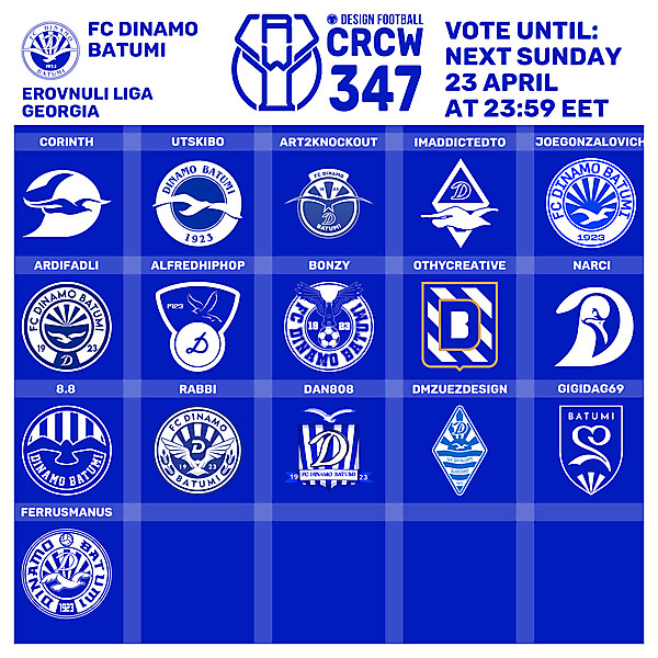 CRCW 347 - VOTING PHASE -  FC DINAMO BATUMI