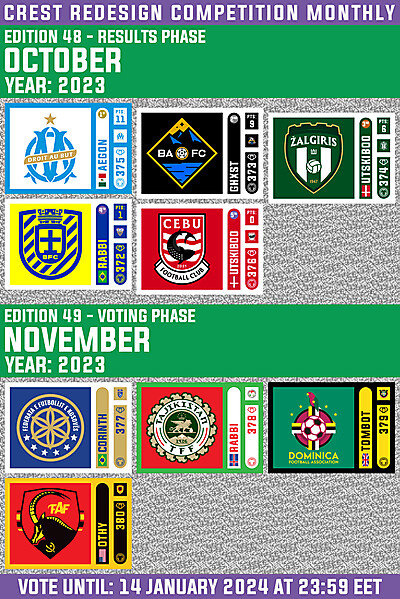 CRCM 48 - RESULTS PHASE - OCTOBER 2023  /  CRCM 49 - VOTING PHASE - NOVEMBER 2023