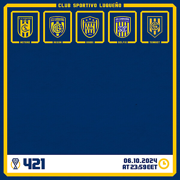 CRCW 421 - VOTING PHASE - CLUB SPORTIVO LUQUENO