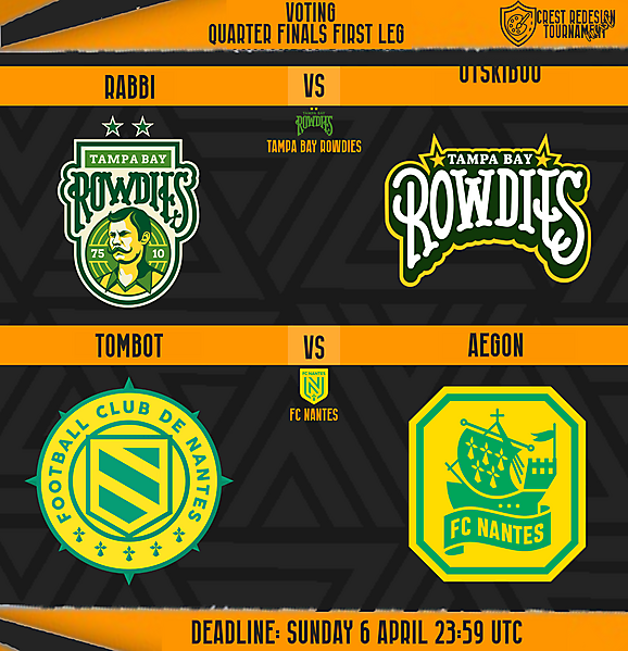 Quarter Finals 3 & 4 First Leg Voting