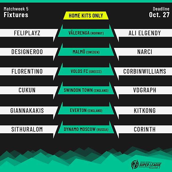 DFSL3 | Round 5 Fixtures [pt. 2]