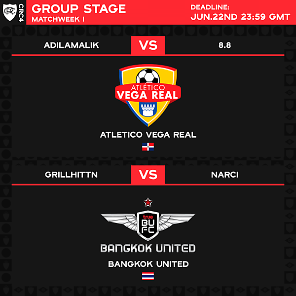 Group B - Matchweek 1