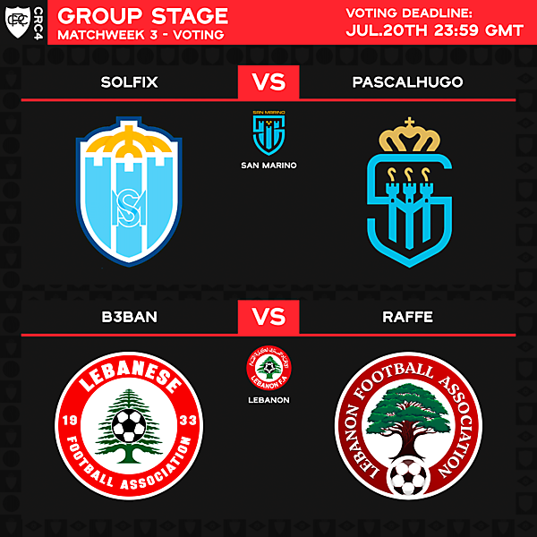 Group D - Matchweek 3 - Voting