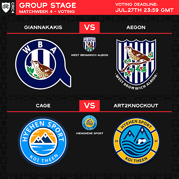 Group E - Matchweek 4 - Voting
