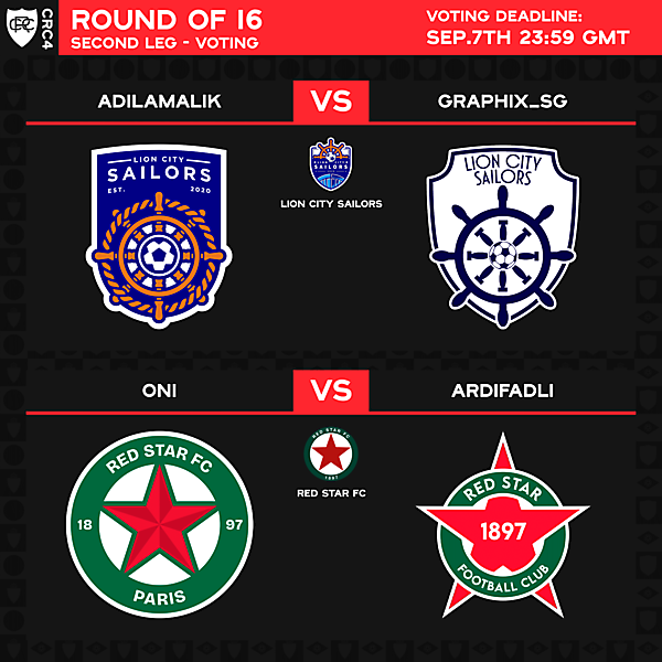 Round of 16 - 2nd leg - Voting