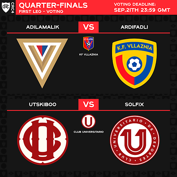 Quater-Finals - 1st Leg - Voting