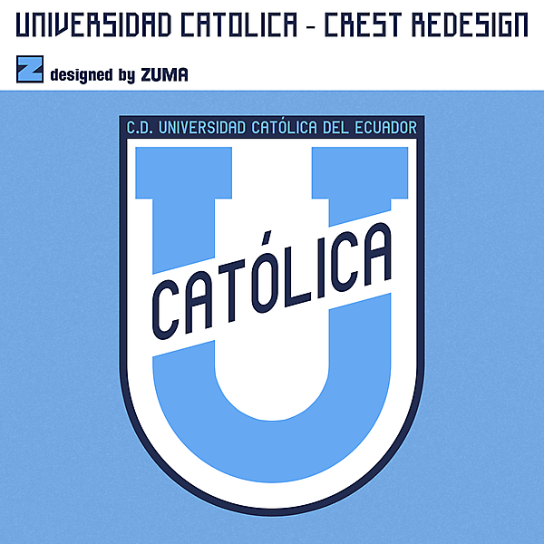 C.D. Universidad Católica del Ecuador | Crest Redesign 