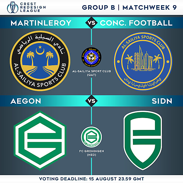 Group B - Matchweek 9 - Voting