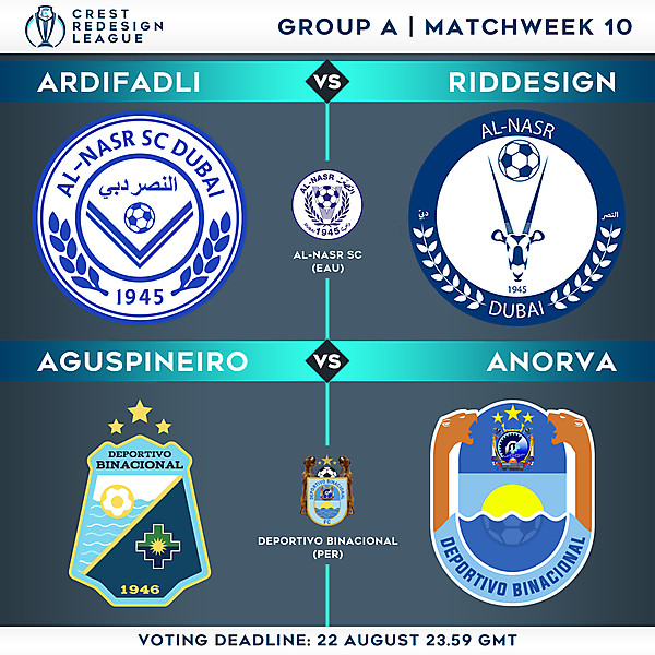 Group A - Matchweek 10 - Voting