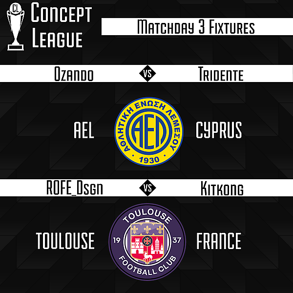 Second League Matchday 3 Fixtures