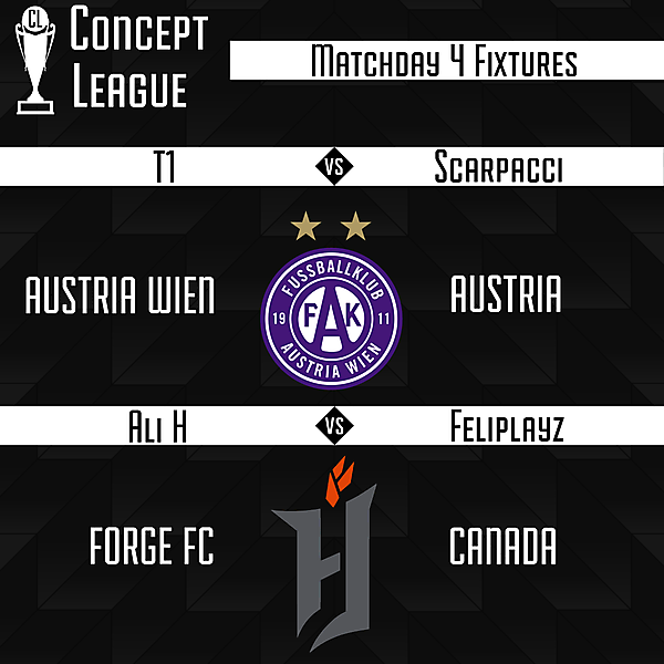 Second League Matchday 4 Fixtures