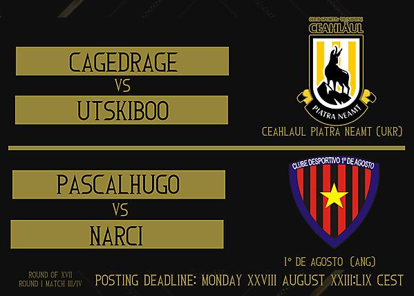 Round of 16 Part I - Matches 3 & 4