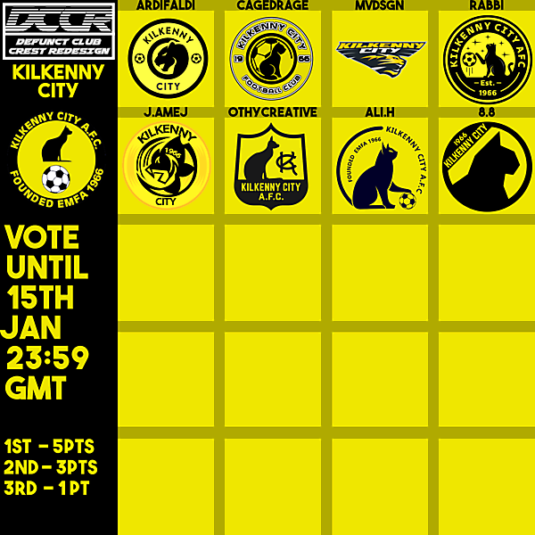 DCCR7 - Kilkenny City - Voting