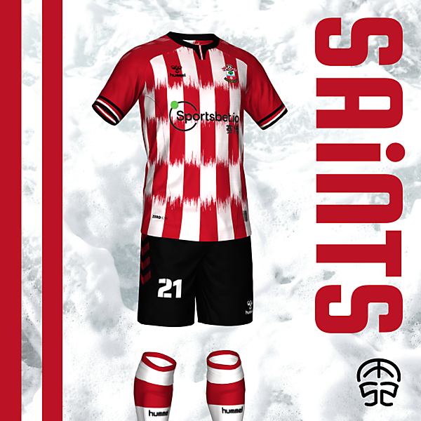 SOUTHAMPTON FC HOME KIT by Mangganate52