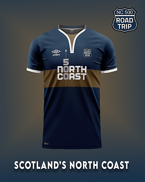 North Coast 500 soccer shirt concept