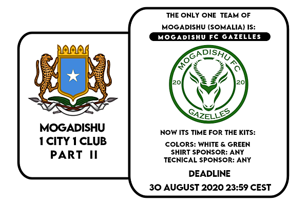 1 CITY 1 CLUB - MOGADISHU - PART II - KITS
