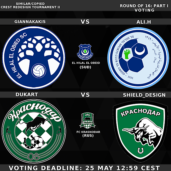 Round of 16 Part I Voting - Matches  7 & 8