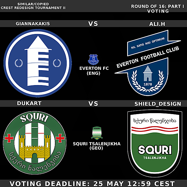 Round of 16 Part II - Matches 7 & 8 Voting