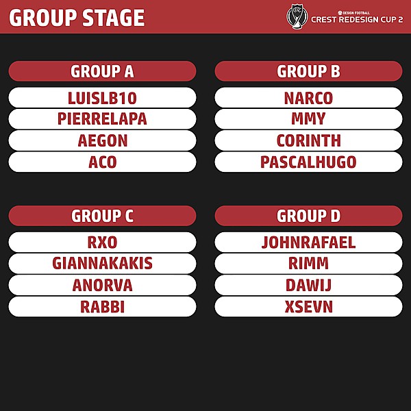 Crest Redesign Cup 2 Groups