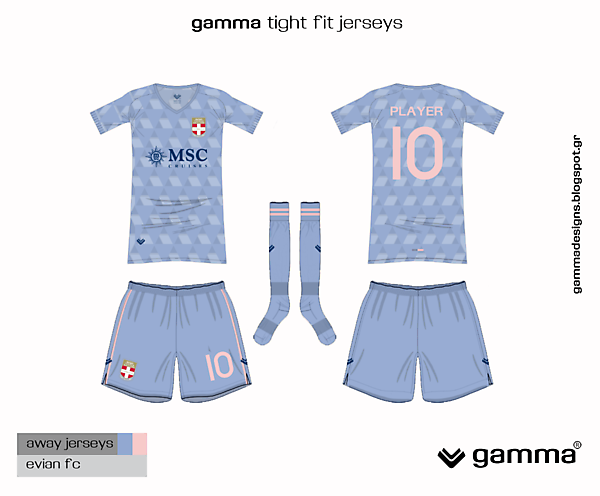 evian fc away kits