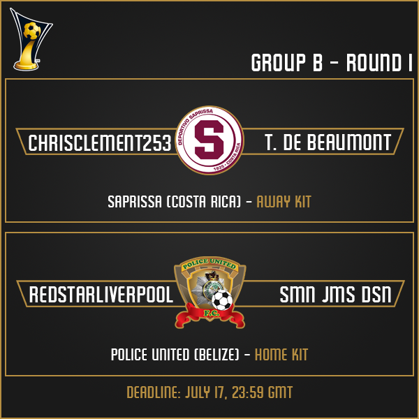 Group B - Round 1 Matches